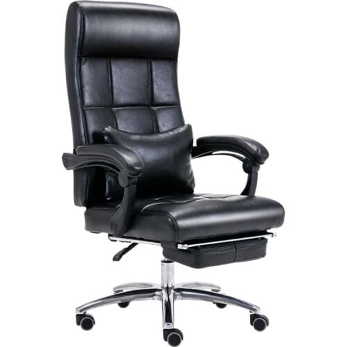 Minimalist Modern Computer Backrest Reclining Home Swivel Lift Office Chair Executive Chair Boss Leather Massage Genuine