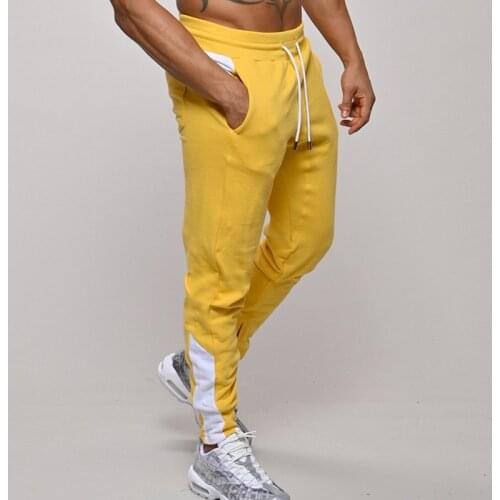 Men Sweatpants Fitness Bodybuilding Men Pants Casual Print Men Joggers Pants Cotton Sweatpants Slim Fit Streetwear Male Trouser