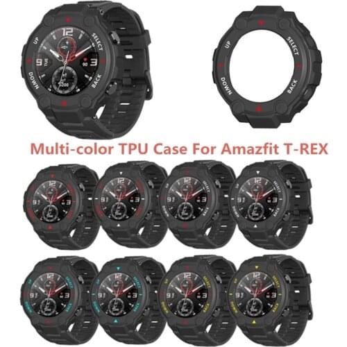 H05A for amazfit-T Rex- Watch Case Soft Protective Cover Shell Bumper Frame Protector