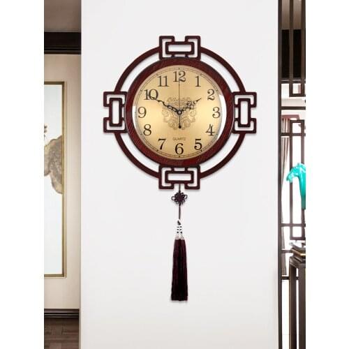 Chinese Style Living Room Wall Clock Chinese Style Mute Creative Clock Wall Watch Home Fashion Clock Special Decoration Clock
