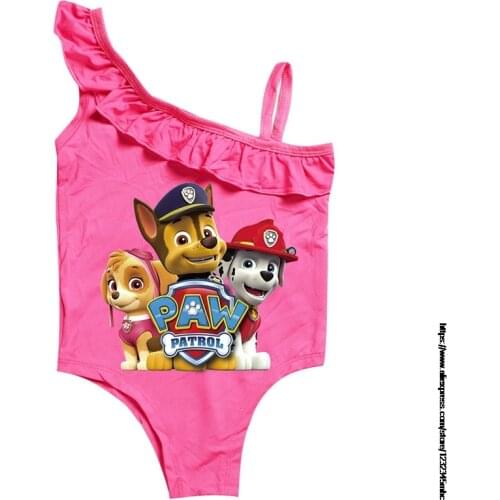 New Childrens Swimwear Fashion cartoon Swimsuit For Girls PAW PATROL Summer Bikini Sets Kids Swimsuit Lovely Swimwear 2-10y