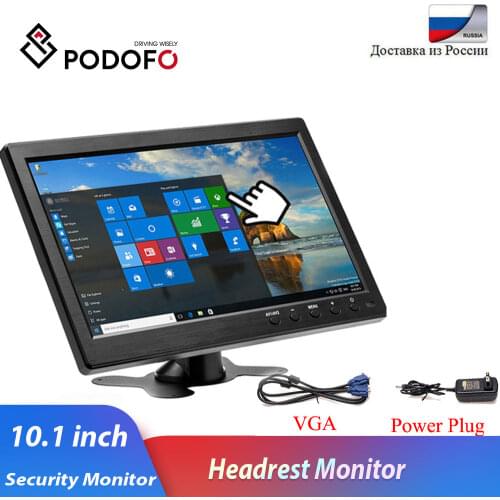 Podofo 10.1” Monitor for TV & Computer Display TFT LCD Color Screen for Car Backup Camera & Home Security System car Monitor