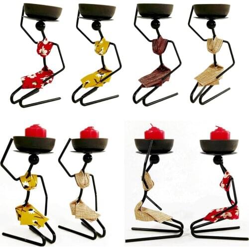 Simple Women Shaped Candle Holder Tealight Stand Candlesticks Home Decor C