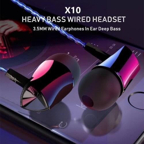 3.5MM Wired Earphones In Ear Deep Bass Wired Headsets Sports Earbuds With Microphone Tuning Headphones For Mobile Phone Computer