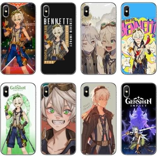 Genshin Impact bennett Transparent Phone Case For iPhone 12 11 Pro Max Mini XS Max XR X 8 7 Plus 6 6S Plus 5 5S SE 2020