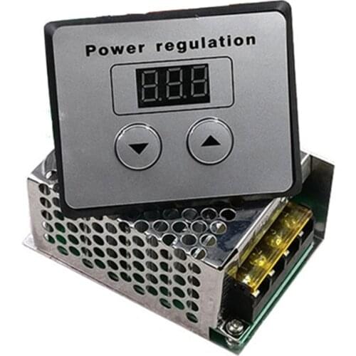 SCR Voltage Regulator Dimmer 4000W 220V AC Power Regulator Electric Motor Speed Controller Thermostat for Small Motors