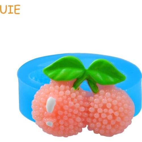 SYL119U 31.8mm Cherry Fruit Silicone Mold - for Sugarcraft, Fondant, Cookie Biscuit, Resin Polymer Clay, Candy, Chocolate, Icing