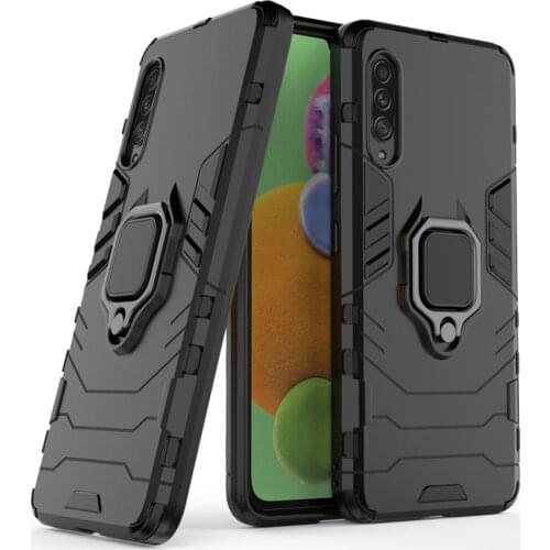 Heavy Duty Armor Case for Samsung Galaxy A10 A10S A20 A30 A20S A30S A40 A50 A60 A70 A80 A90 Metal Ring Buckle Back Cover PC&TPU