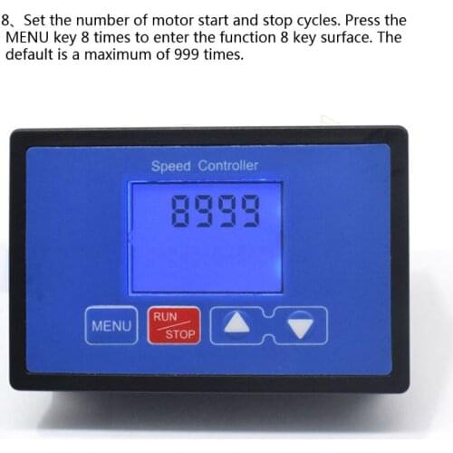 LCD Smart Digital Display 0~100% Adjustable 30A PWM DC Motor Speed Controller