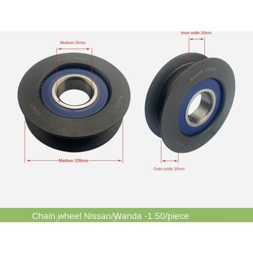 FOR FORklift Parts Grooved Wheels Clamping Wheel Bearings H Grooved Wheel Wanda Sprocket 59440-03H00 Nissan FORklift Accessories