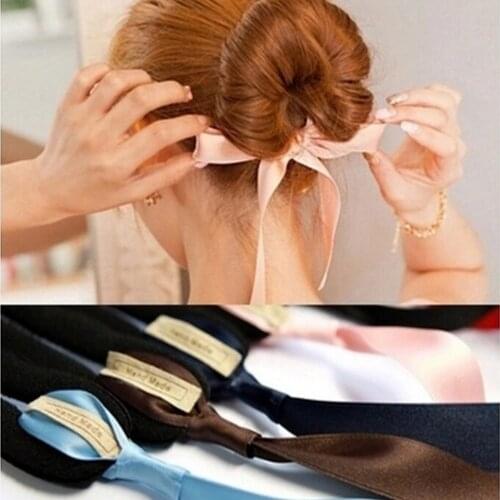 1PCS Women Girls Magic Foam Sponge Device Donut Bun Maker Hair Bun Girl Hair Accessories Ribbons Headband Hair Ties