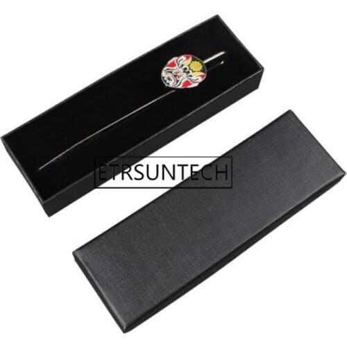 100pcs Metal Bookmark Gift Box Bookmark Paper Black Packaging Box Wedding Bridal Shower Party Gift Present Case