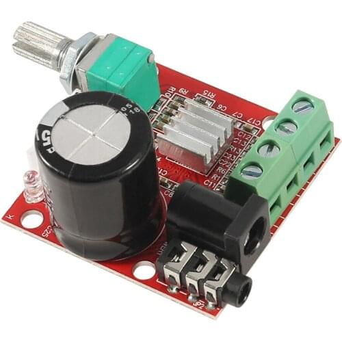 12V Mini Hi-Fi PAM8610 Audio Stereo Amplifier Board 2X10W Dual Channel D Class