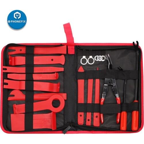19pcs Car Removal Pry Open Tool Kit Auto Car Radio Panel Door Clip Panel Trim Dash Audio Removal Kit Pry Tool Accessories