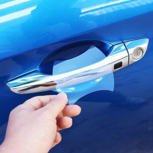 5Pcs/Set Car Handle Protection Film Sticker for Kia Rio 4 X-Line Lada Vesta VW POLO 6R 6C Ford Focus 3 MK3