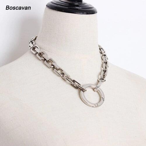 Cool Unisex Men Women Chain Choker Heavy Duty Hiphop Chains Collar Metal Link Necklace