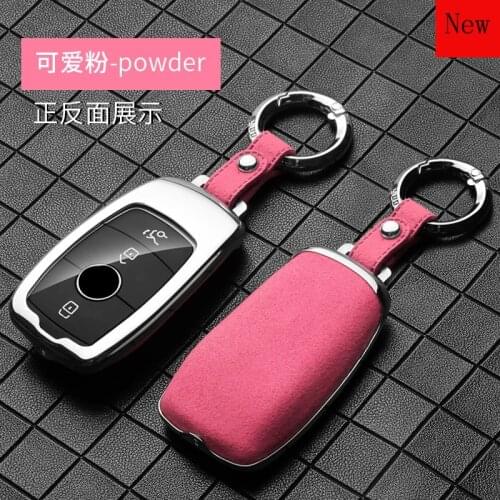 Aluminium Alloy &TPU Car Smart Key Case Cover for Mercedes-Benz E-Class E300L E260 GLC C260L C200 GLB GLE Car Accessories