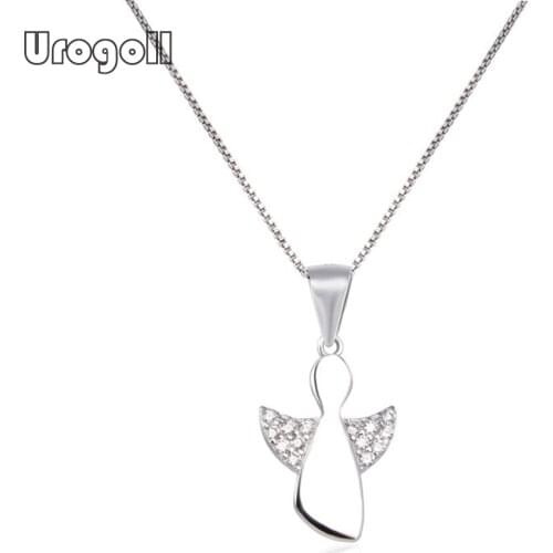 Pure 925 Sterling Silver Pendant Necklaces For Women Wedding Engagement Anniversary Party Silver 925 Necklace Fine Jewelry Gift