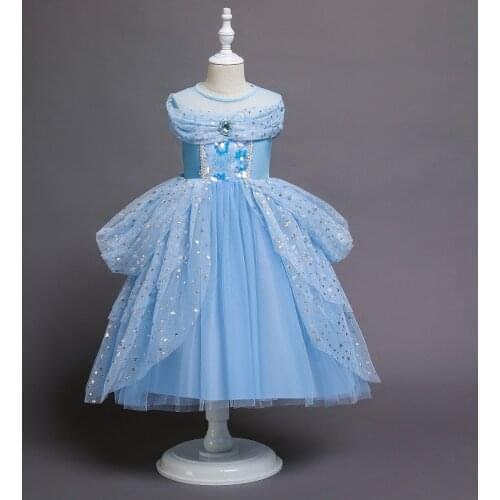 Girls Princess Costume For Kids Halloween Party Cosplay Dress Up Children Disguise Fille