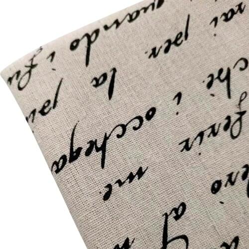 Cotton Linen Printed Fabric Wear Resistant Canvas Fabric DIY Patchwork Sewing Quilting Craft Material For Tablecloth Pillowcover