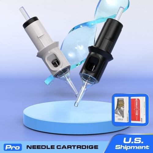 20PCS Tattoo Needles Revolution Cartridge Round Liner for Tattoos Machines #10 (0.30mm Needle) RC1003RL RC1005RLRC1007RL