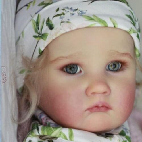 Reborn Kit 25 Inches Reborn Toddler Baby Doll Kit Unpainted Unfinished Doll Parts Bonecas Bebe DIY Blank Doll Kit