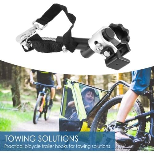 Metal Bicycle Trailer Coupler, Buckle Hitch Adapter, Bike Trailer Hitch Durable Universal Bicycle Trailer Connector Hitch Adapt