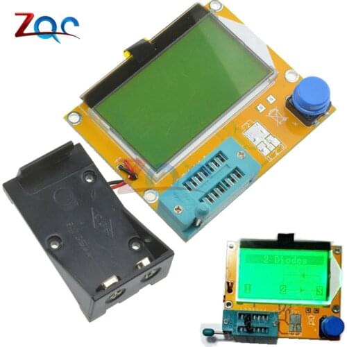 LCR-T4 Mega328 M328 Multimeter LCD Backlight Transistor Tester Diode Triode Capacitance ESR Meter 12864 Display MOS PNP NPN LCR