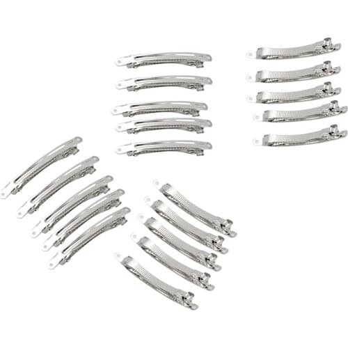 Set of 20pcs Women Hairpin Barrette Pin Spring Clip DIY Jewelry Finding Accessories 6cm 8cm