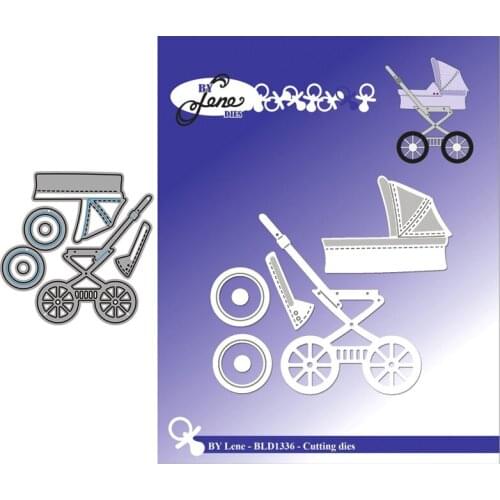 Stroller New 2021 Metal Cutting Dies for Scrapbooking Mold Cut Stencil Handmade Tools DIY Card Make Mould Model Craft Decoration