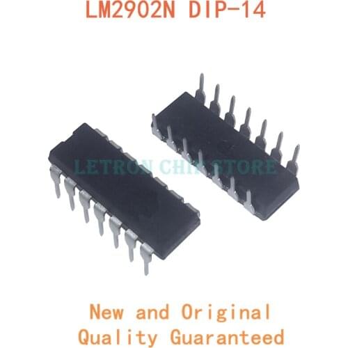 10PCS LM2902 DIP14 LM2902N DIP 2902 DIP-14 new and original IC Chipset