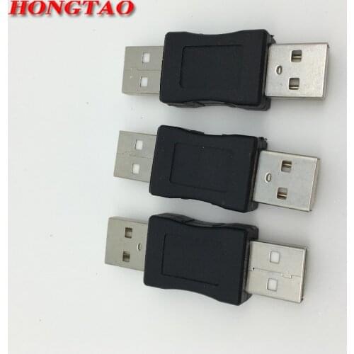 New High Speed USB 2.0 Male to USB Male Converter Connector Male to male Adapter Classic Simple Design Black Wholesale New