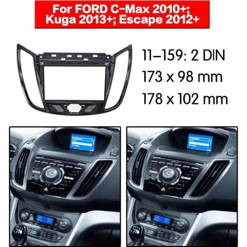 2din Radio Fascia for FORD C-Max Kuga Escape Double Din Radio DVD Stereo CD Panel Dash Mount 11-159