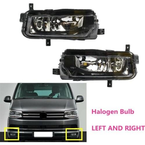 For Transporter T7 Multivan Caravelle 2016 -2020 ​Front Fog Light Fog Lamp Left and Right Side with Bulbs