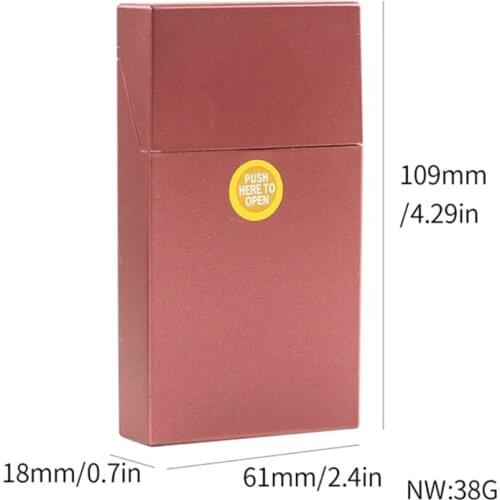 27RE Plastic Cigarette Case Dispenser Tobacco Container Cigarettes Storage Box Holder