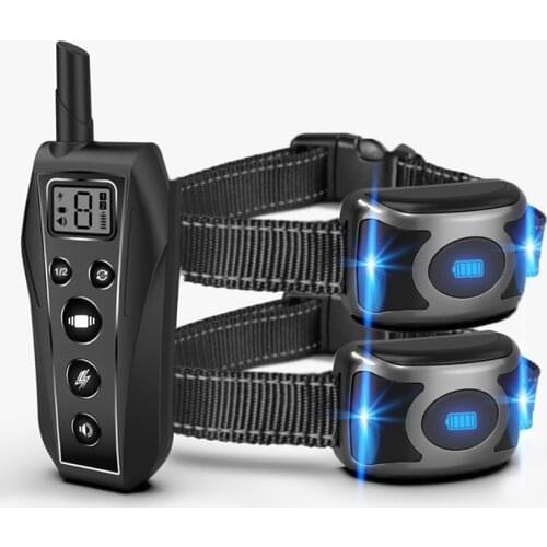 Remote Dog Training Shock Collar No Bark Trainer for Small Medium Large Dogs With 2 Dogs 100g2280