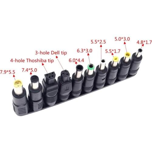 10PCS 5.5*2.1mm Laptop Power Plug Adapter Connectors Notebook Universal Charger DC Head Straight Input