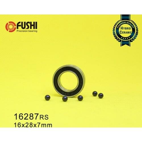 16287 Hybrid Ceramic Bearing 16x28x7mm ABEC-1 (1 PC) Bicycle Bottom Hub 16287RS Si3N4 Ball Bearings 16287-2RS 6902/16-2RS