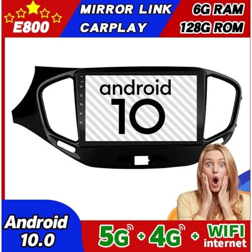 NEW 6GB Ram 128GB Rom 9Inch 2Din Car Radio Android 10.0 Multimedia Autoradio Bluetooth Stereo For Lada Vesta 2018 GPS Navigation