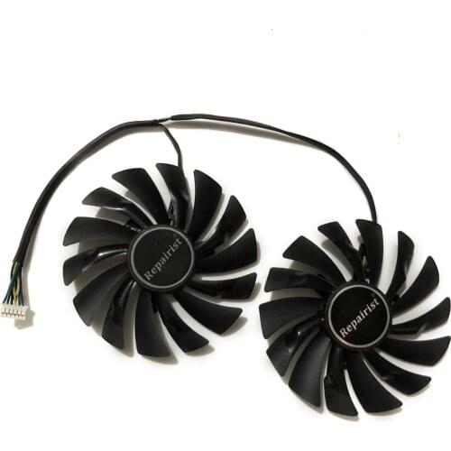 Free shipping 2pcs/lot computer radiator cooler fan for MSI GTX 980 970 gtx970 GAMING video VGA Graphics Card cooling