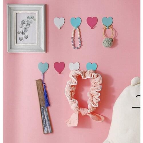 Ins Style Decorative Hook Self Adhesive Wall Hook Kitchen Organizer Door Keys Clothes Hook Towel Hanger Bathroom Storage Hanger