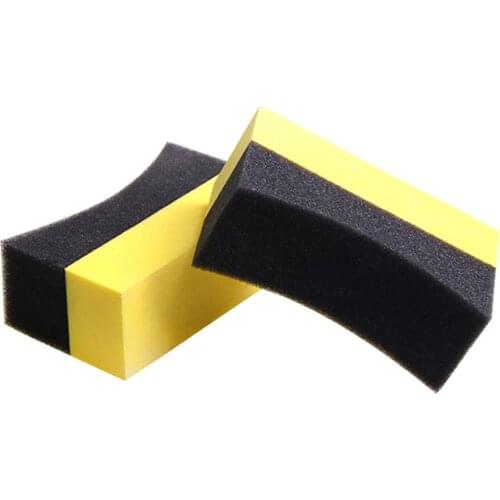 2PC Detailing Car Wash Sponge Tyre Tire Brush Polishing Sponge Cleaning Tool Household Auto Care Multi-Functional Car Cleaning