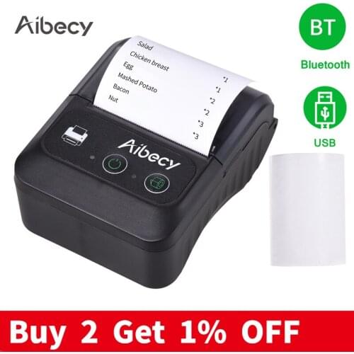 MP-II 58mm Portable принтер Label Printer Wireless BT 2 inch Bluetooth Thermal Printer Label Maker for Android IOS Windows