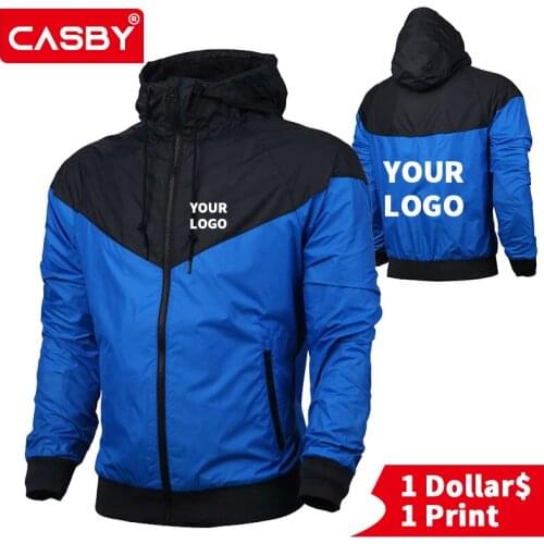 2020 New Design Summer Man Custom Punk Hoodies Cycling Thin Zipper Jackets Hip Hop Mens Black Harajuku Windbreakers Coat Tops