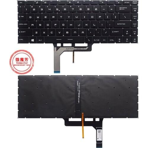 US New keyboard for MSI MS-16R1/26R1/16Q1/Q2/Q3 PS42 P65 Creator 9SE 9SF 9SG 8SD 8SE 8SF PS63 MODERN 8M MODERN 8RC GS65VR GF63