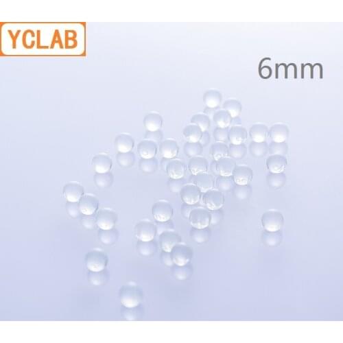 YCLAB 6mm Glass Ball Anti Splashing Liquid Heating Shock Boiling Ornament Crystal Transparent 110 Balls Per Bag