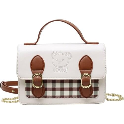 College style leather pu Shoulder bag womens hand bags 2021 new trend Multifunctional Cambridge bag Embroidery crossbody bag