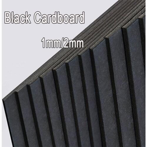 A4 A3 Thicked Cardboard Black Kraft Paper DIY Handmake Card Making Craft Paper Thick Paperboard 1MM 2MM Chipboard Backing Board