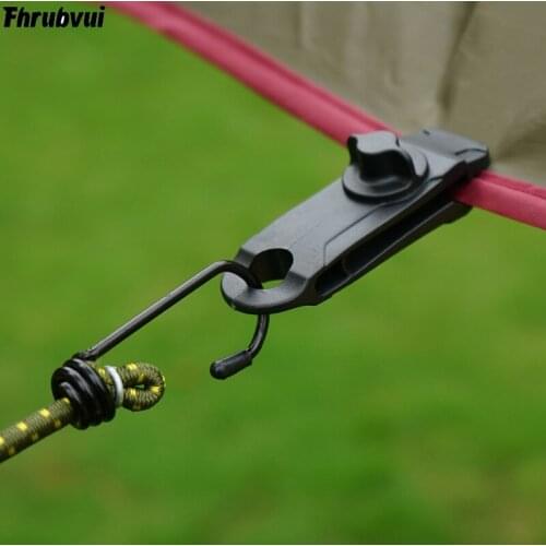 Outdoor tent sandwich skyscraper tent sunshade wind-proof fixed buckle plastic buckle wind rope buckle shark clip