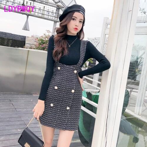 Make spot new tweed straps dress suit